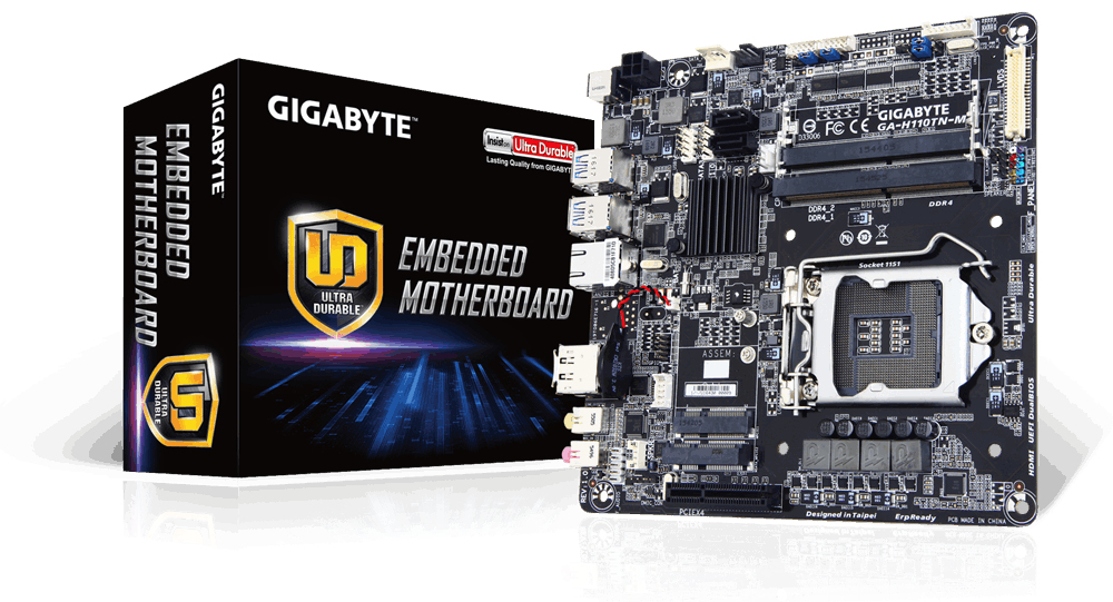 GIGABYTE GA-H110TN-M motherboard Intel® H110 LGA 1151 (Socket H4) mini ITX