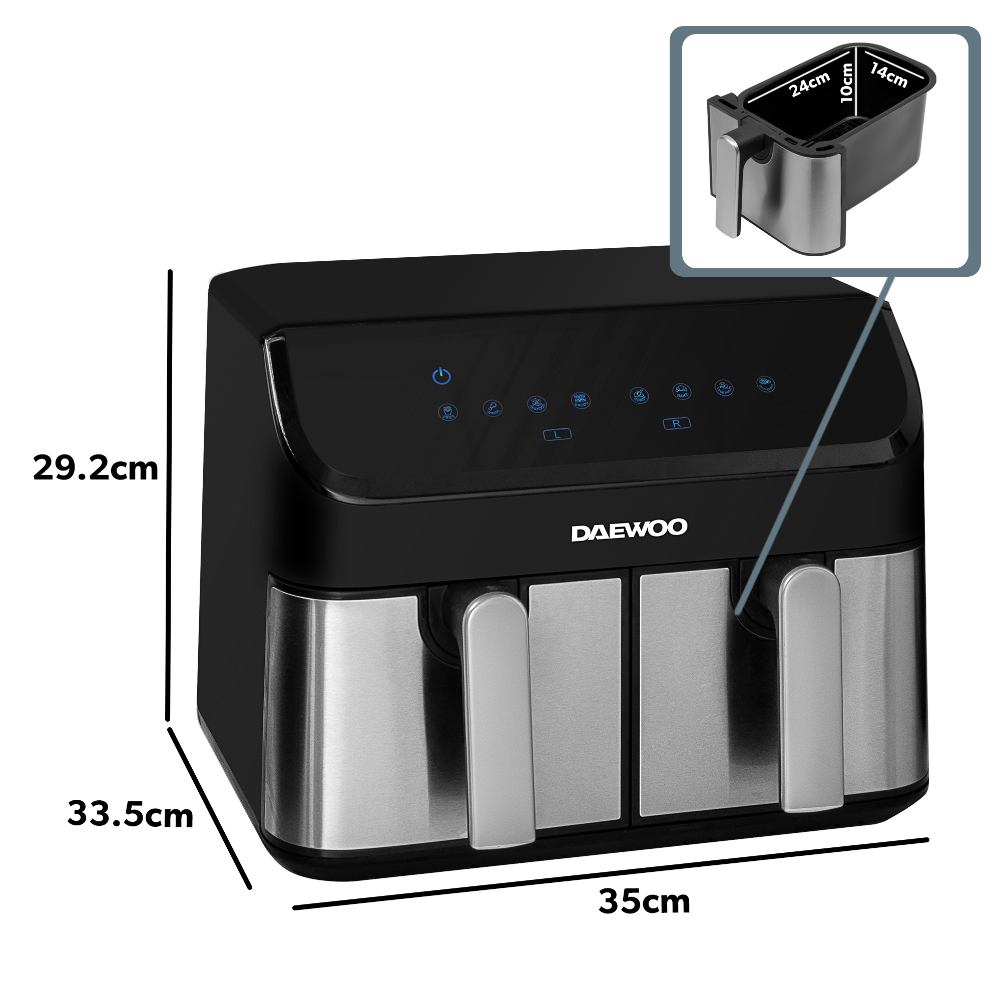 Daewoo SDA2616GE fryer Double – image 7