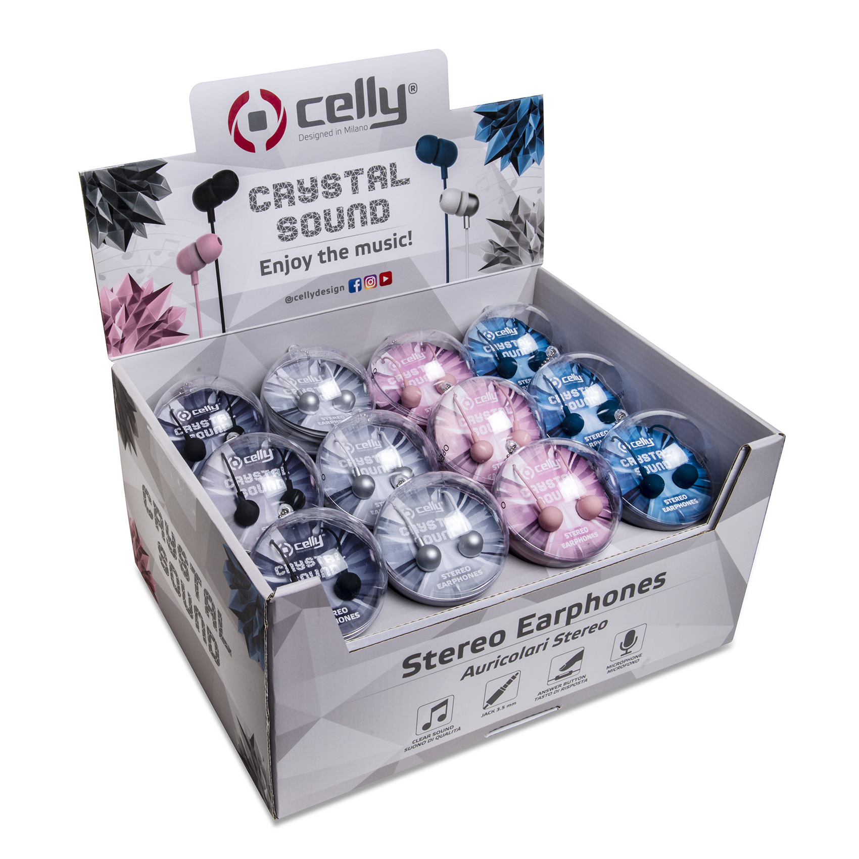 Celly EARBALL headphones/headset Wired In-ear Calls/Music Assorted colours – image 3
