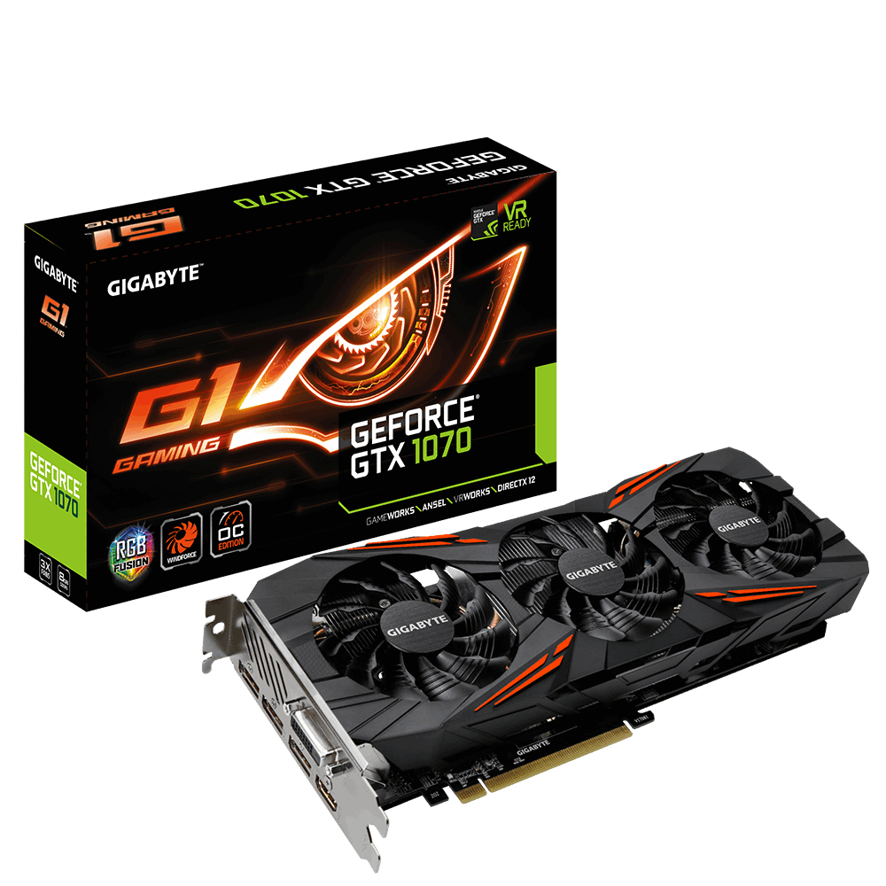 GIGABYTE GV-N1070G1 GAMING-8GD REV2.0