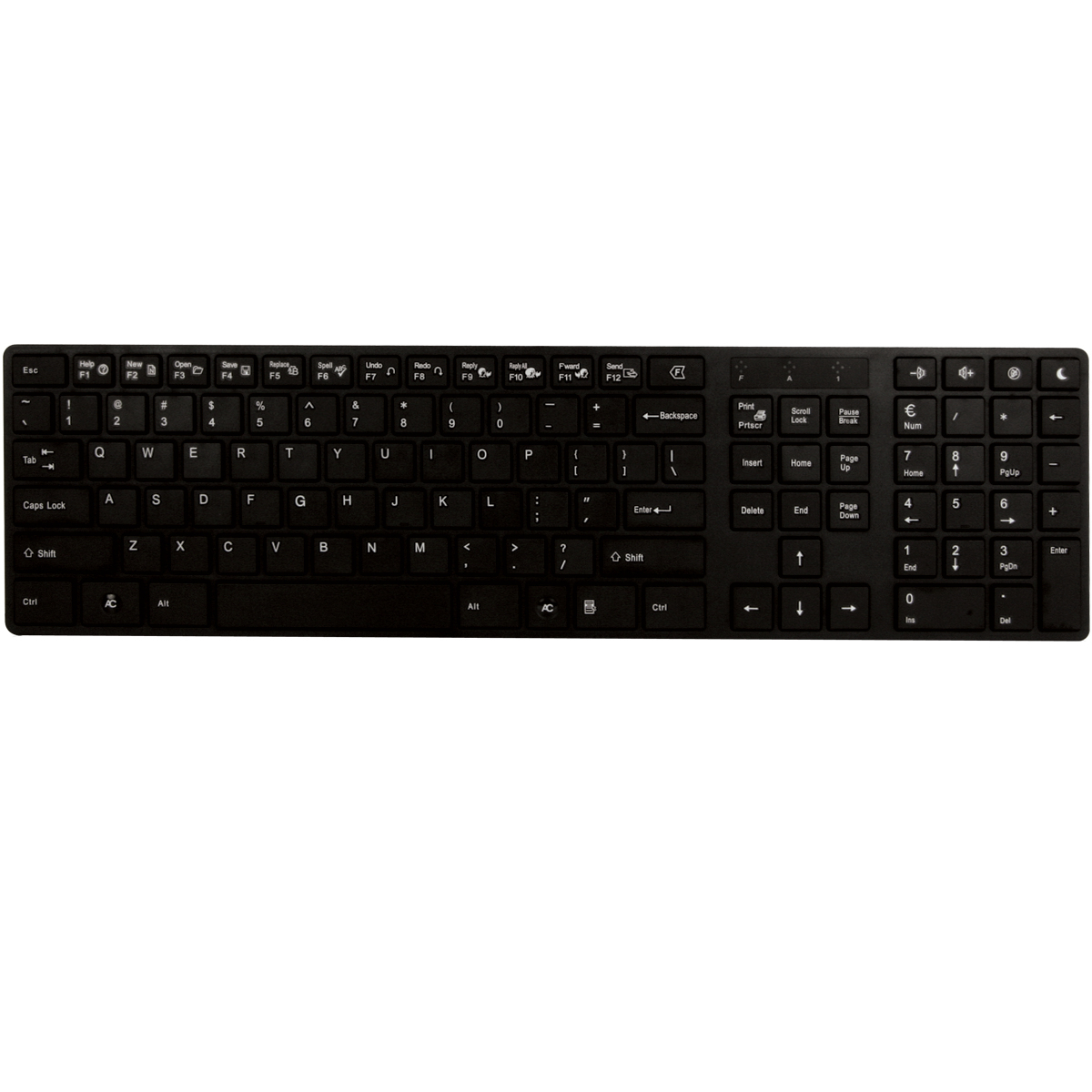 ARCTIC K381-B (Black) - Slim USB Keyboard with Office Keys – image 1