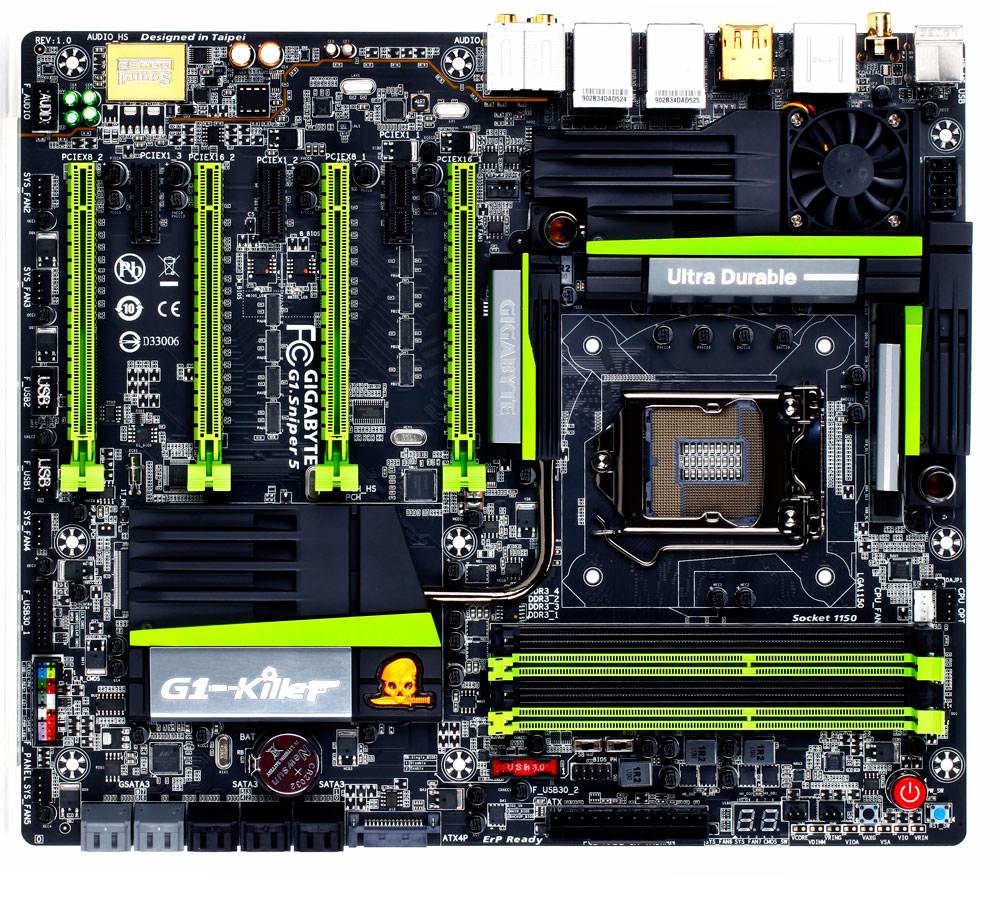 GIGABYTE GA-G1-SNIPER-5 motherboard Intel® Z87 LGA 1150 (Socket H3) Extended ATX – image 1