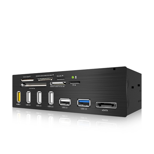 ICY BOX IB-867 card reader USB 3.2 Gen 1 (3.1 Gen 1)/eSATA Internal Black – image 3