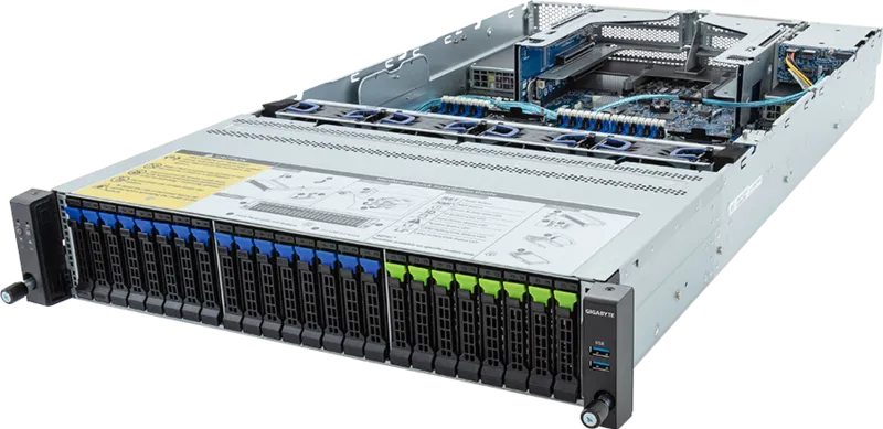 GIGABYTE R283-S98-AAE2 Intel C741 LGA 4677 (Socket E) Rack (2U) Black, Steel