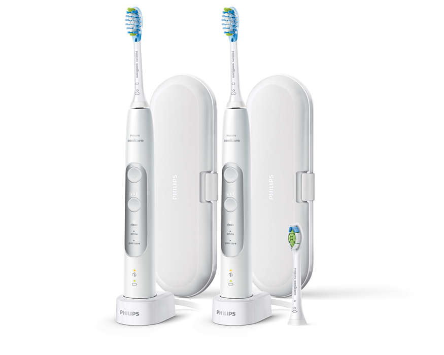 Philips 7000 series HX7533/03 electric toothbrush Adult Sonic toothbrush White – image 2