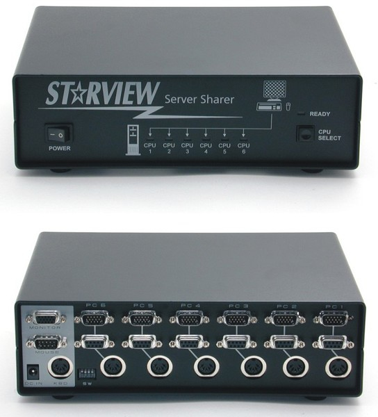 Neomounts SV621 KVM switch Rack mounting Black