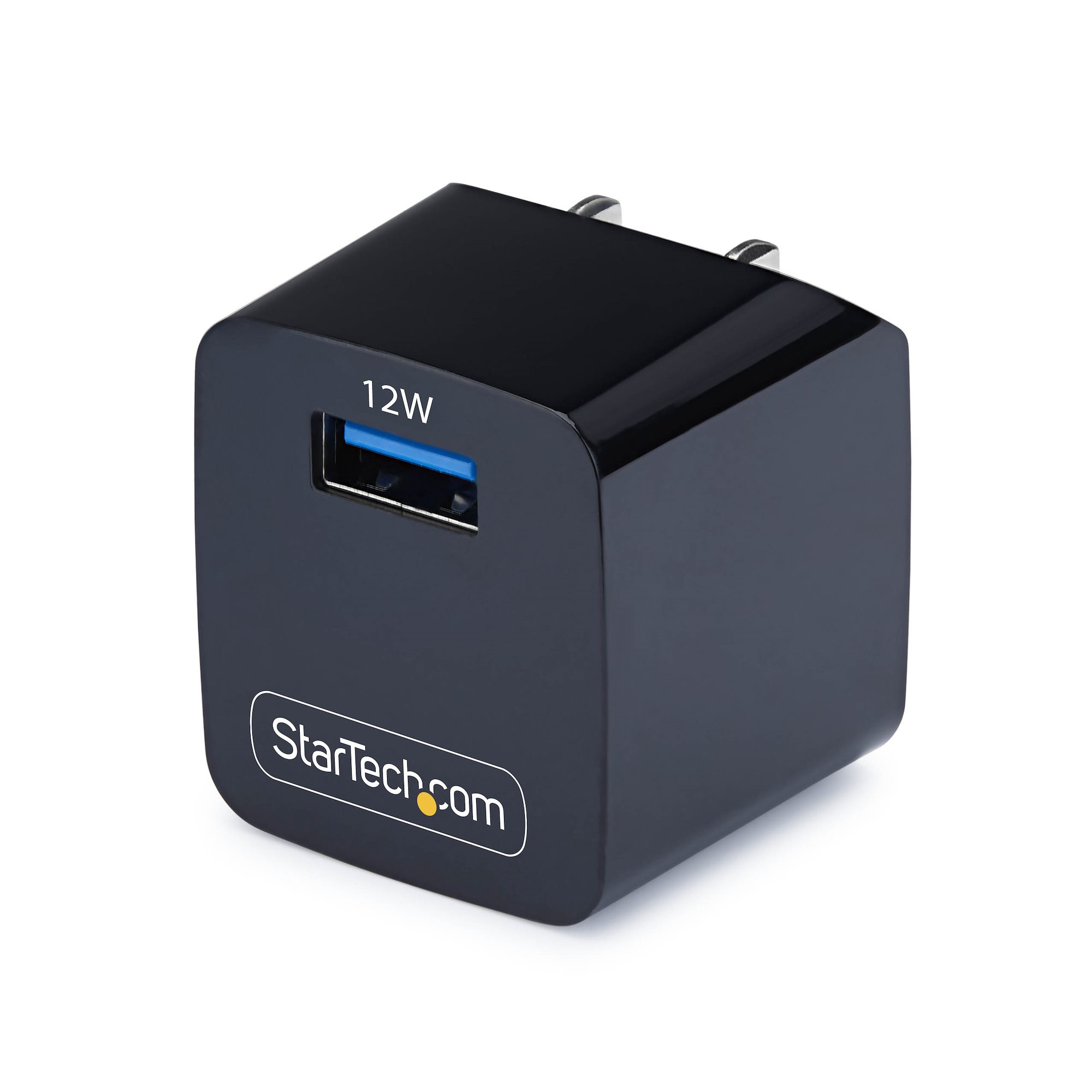 StarTech.com 12W One-Port USB-A Wall Charger, 1x USB-A, iPhone Pro/17/16, iPad, Samsung Galaxy, Portable USB Charger, USB Type A Wall Charger, Black – image 3