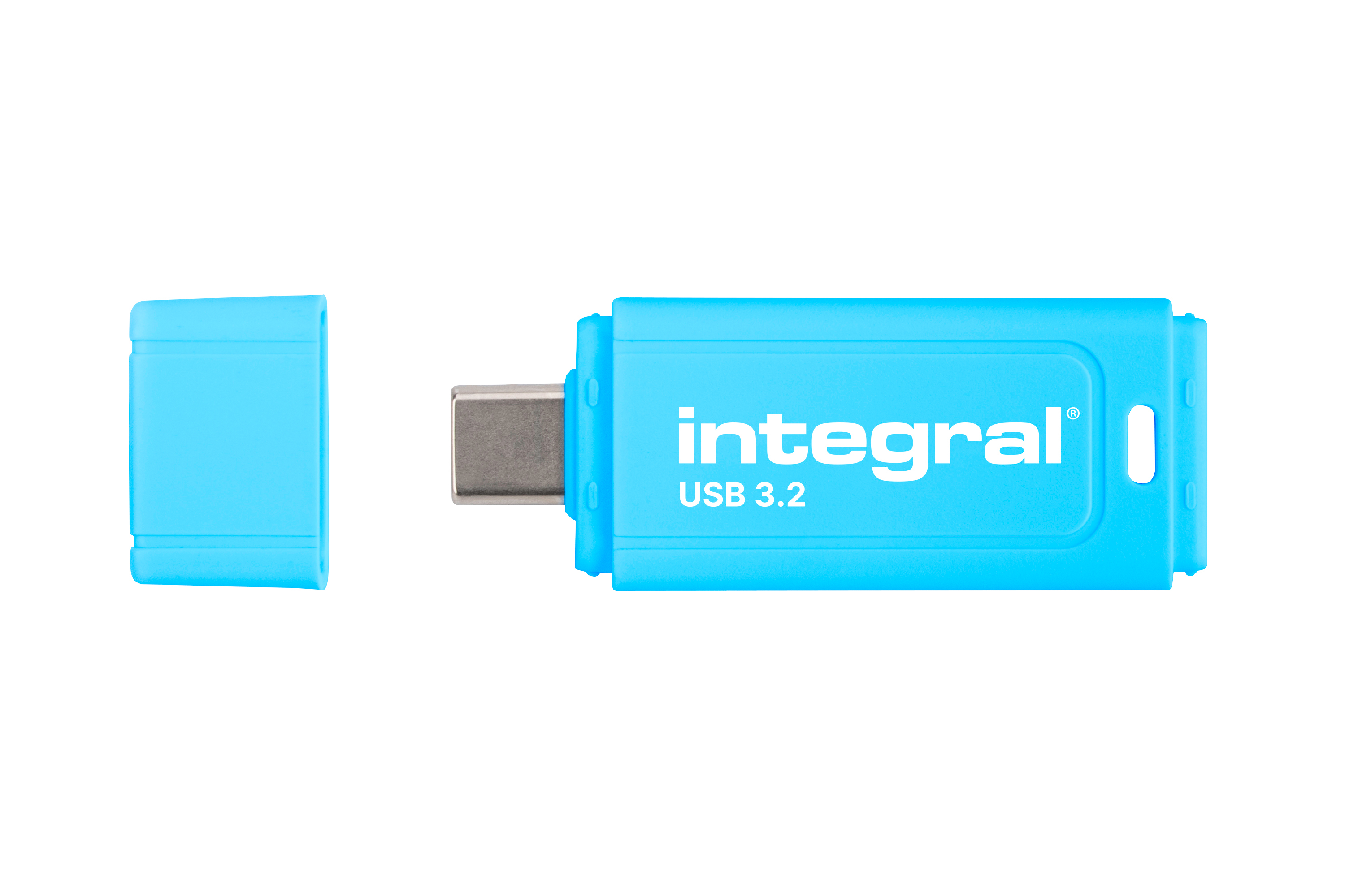 CLE USB 128GB USB-C 3.2 GEN1 DRIVE (USB3.1 USB3.0) NEON-C BLUE JUSQU'A 150M...