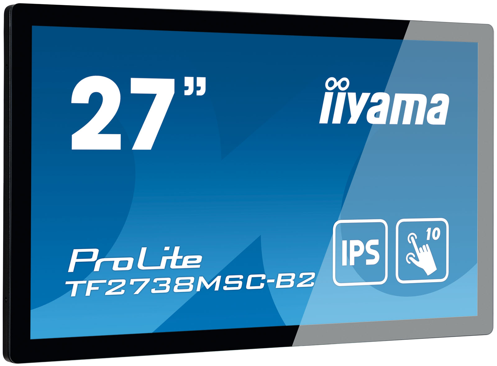 iiyama ProLite TF2738MSC-B2 - LED monitor - 27" - open frame - touchscreen - 1920 x 1080 Full HD (1080p) @ 60 Hz - A-MVA+ - 300 cd/m� - 3000:1 - 5 ms - HDMI, DVI, DisplayPort - speakers - black