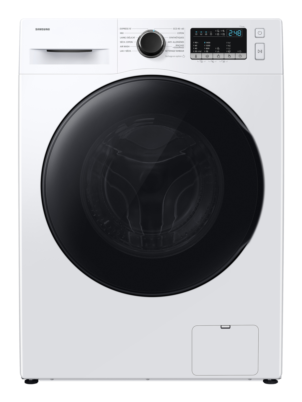 Samsung WD80HG4U04BEEF washer dryer Freestanding Front-load White