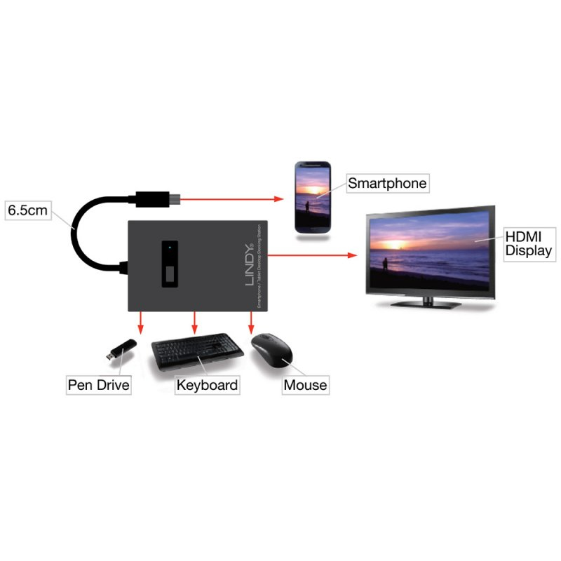 Lindy 73391 mobile device dock station Smartphone Black – image 2