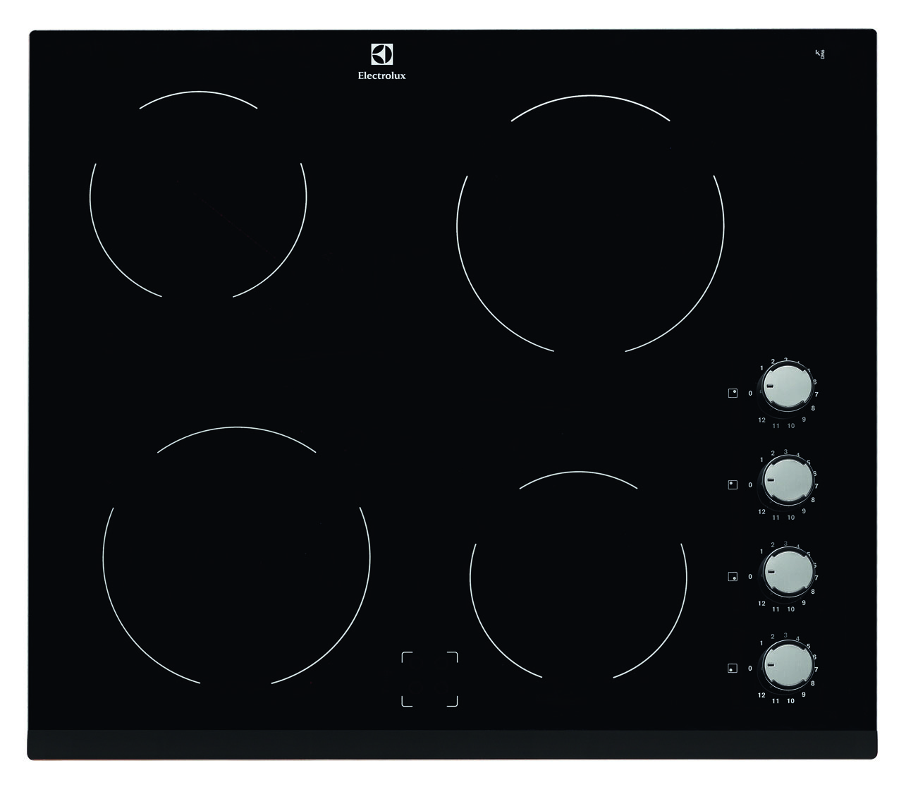 Electrolux EHF6140FOK Black Built-in Ceramic hob 4 zone(s) – image 1