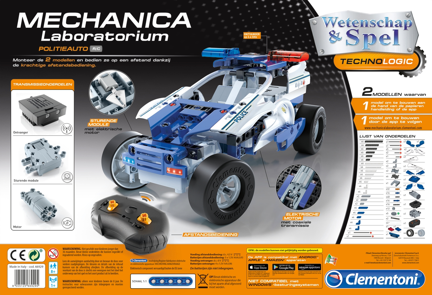 Clementoni 66929 Radio-Controlled (RC) model Police car Electric engine – image 2