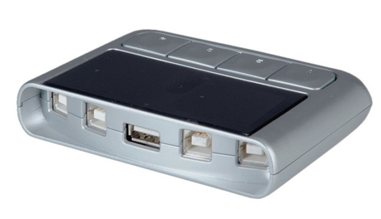 Neomounts NSUSB421A interface hub USB 2.0 480 Mbit/s Grey – image 2