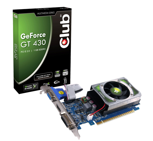 CLUB3D CGNX-G43024ALI graphics card NVIDIA GeForce GT 430