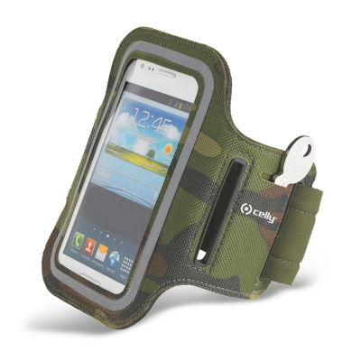 Celly ARMBAND08 mobile phone case Armband case Green