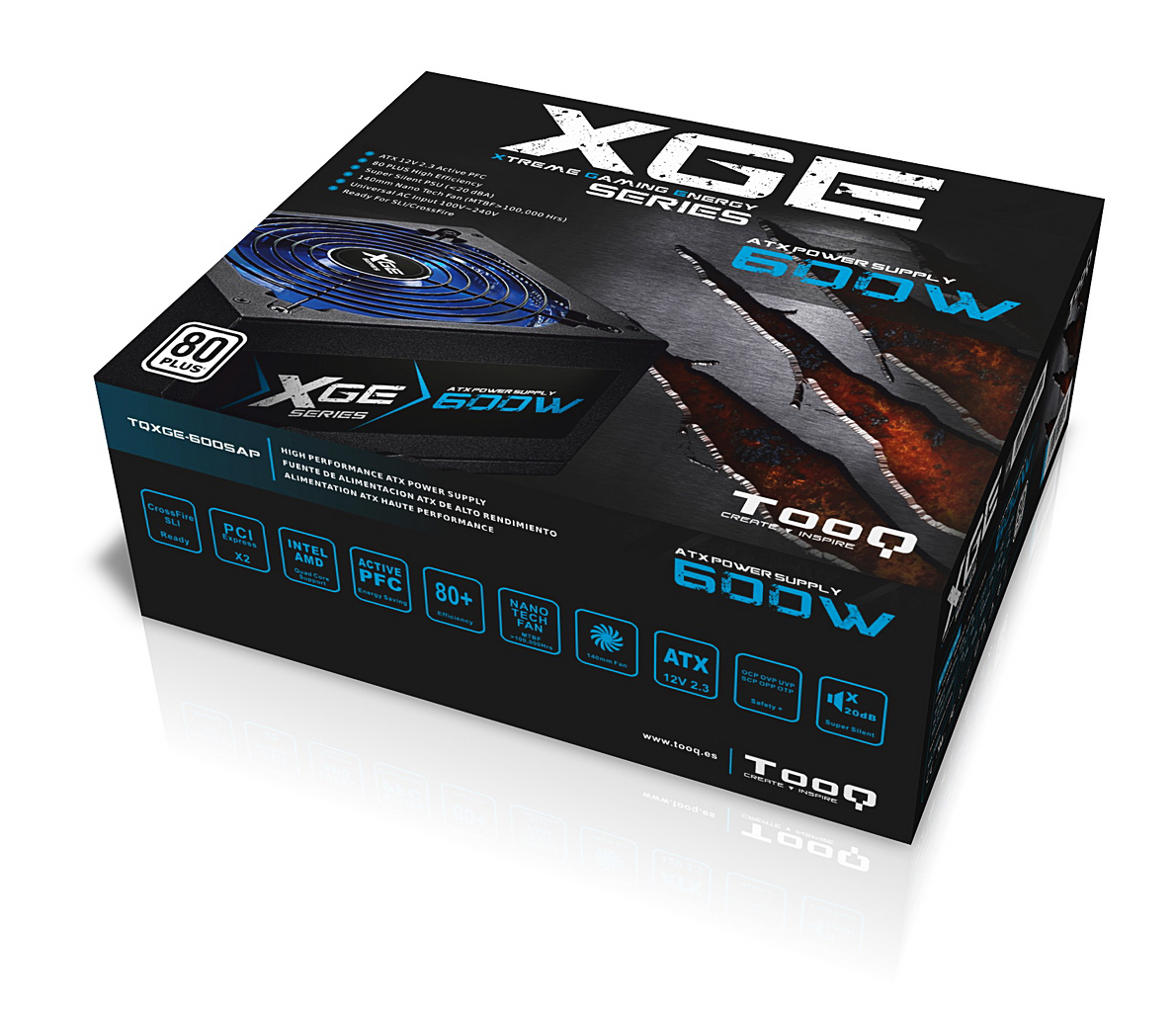 TooQ TQXGE-600SAP power supply unit – image 9