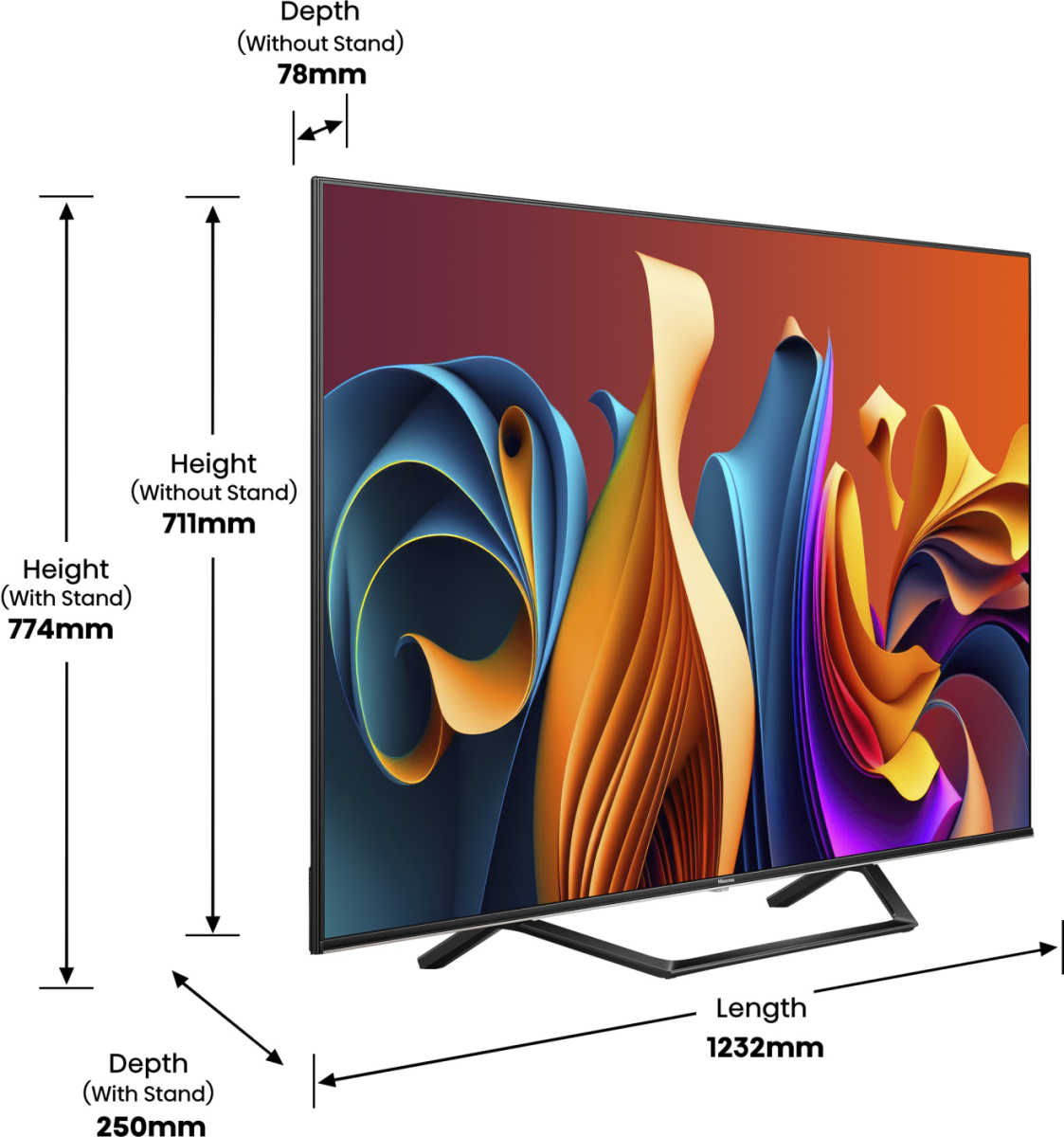 Hisense 55A7NQ 139,7 cm (55 ) 4K Ultra HD Smart TV Wifi Gris 275 cd m² — photo 12