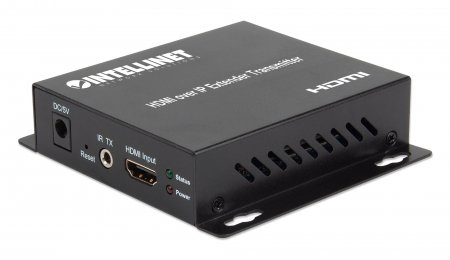 Intellinet HDMI over IP Extender Transmitter (for use with 208277), Up to 120m (Euro 2-pin plug) – image 1