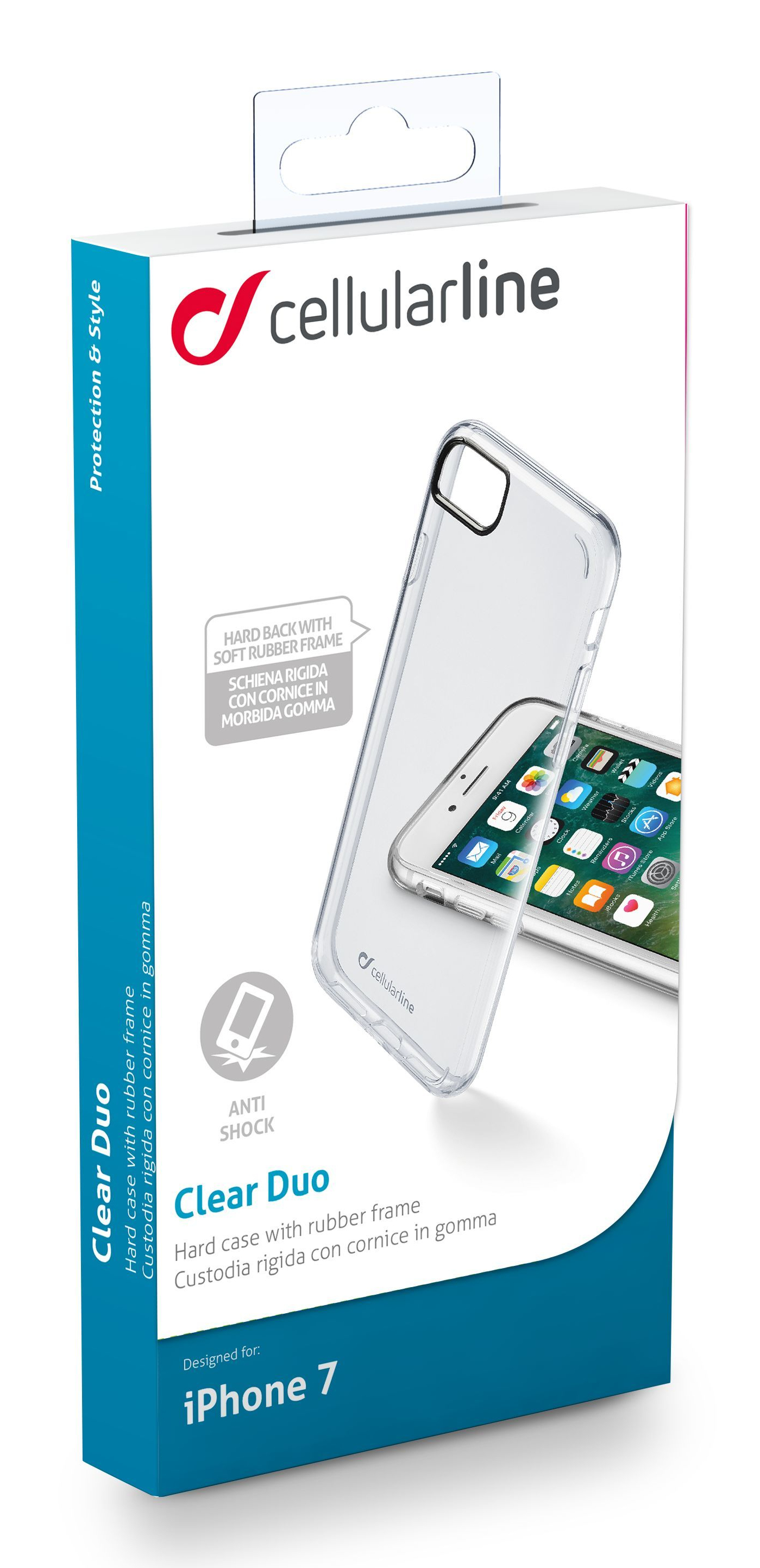 Cellularline Clear Strong - iPhone SE (2022) / SE (2020) / 8 / 7 Hard case with rubber edges – image 8