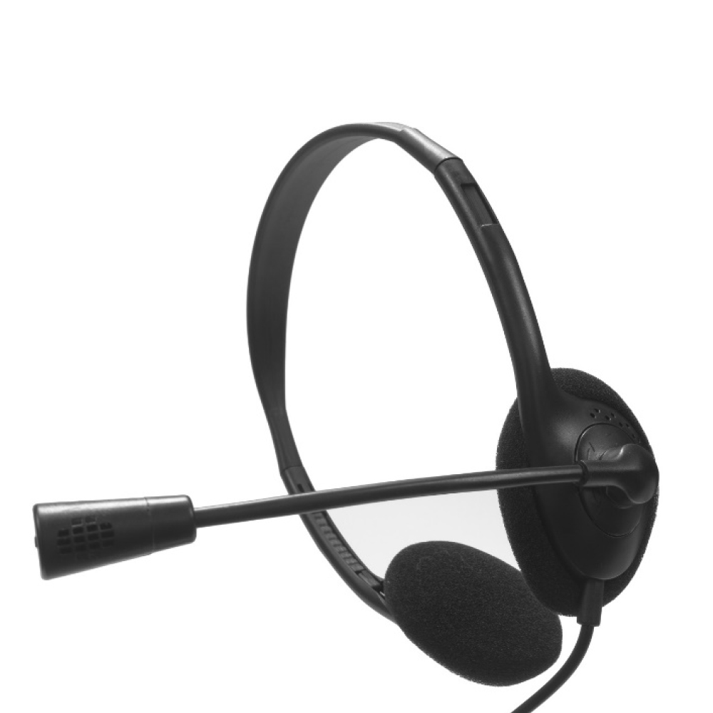 Nilox NXAU0000002 headphones/headset Wired Head-band Office/Call center USB Type-A Black – image 2