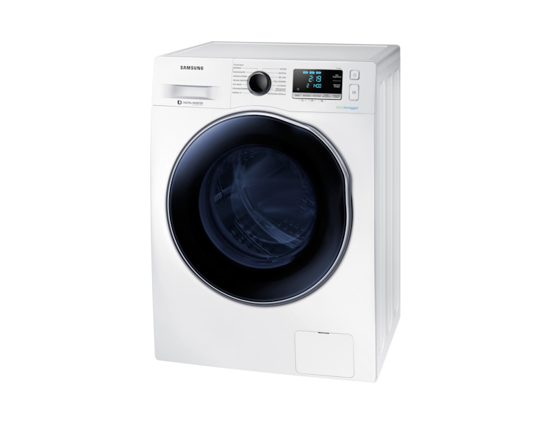 Samsung WD90J6A10AW washer dryer Freestanding Front-load Black, White – image 3