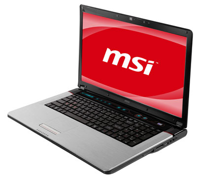 MSI Megabook GE700-i3343W7P Intel® Core™ i3 i3-330M