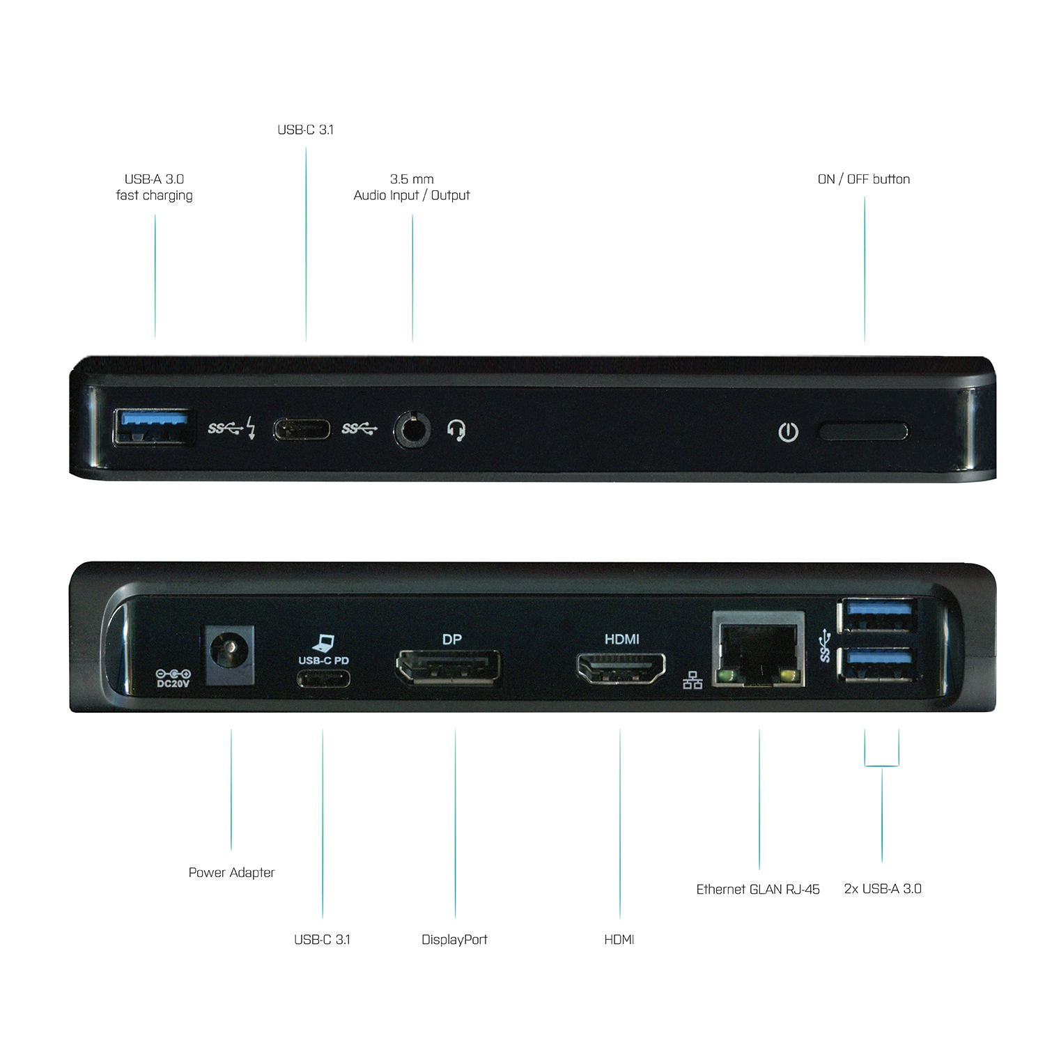 i-tec USB-C Dual Display MST Docking Station + Power Delivery – image 4