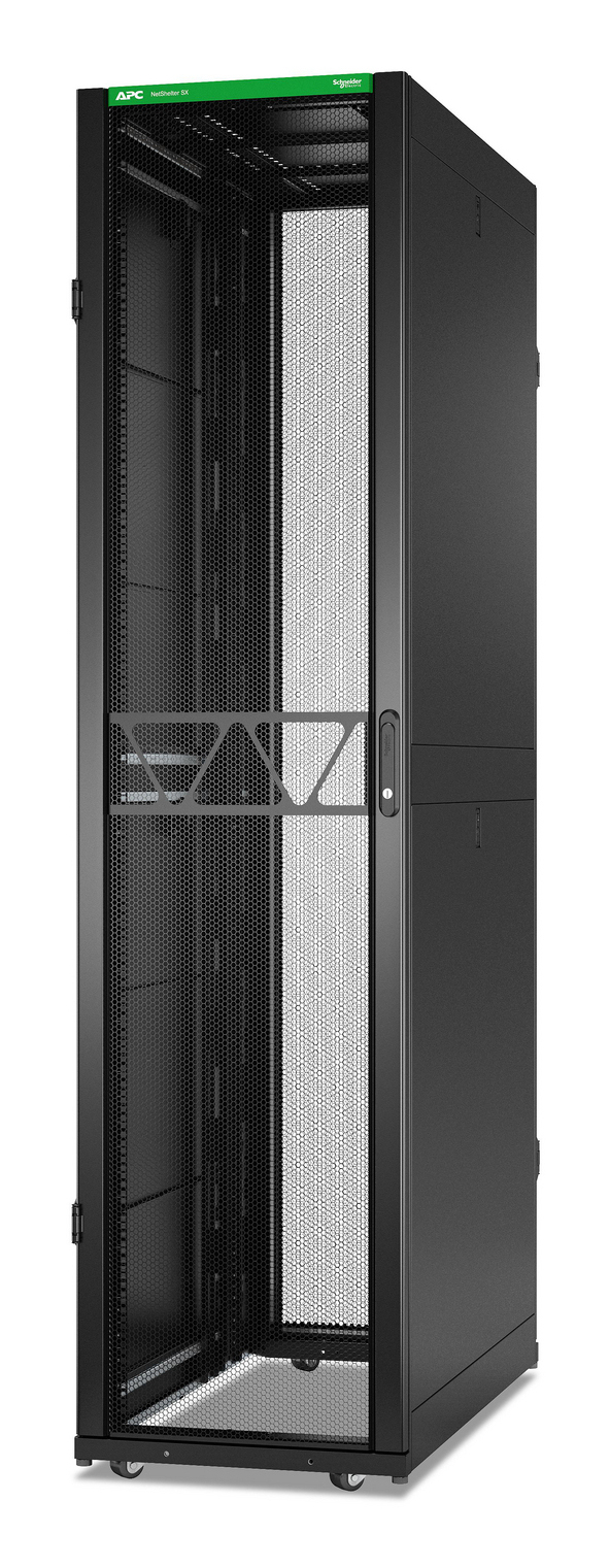 APC NetShelter SX Gen 2 - Rack cabinet - 2436H x 600W x 1200D mm, with sides - floor-standing - black - 52U - 19" - TAA Compliant