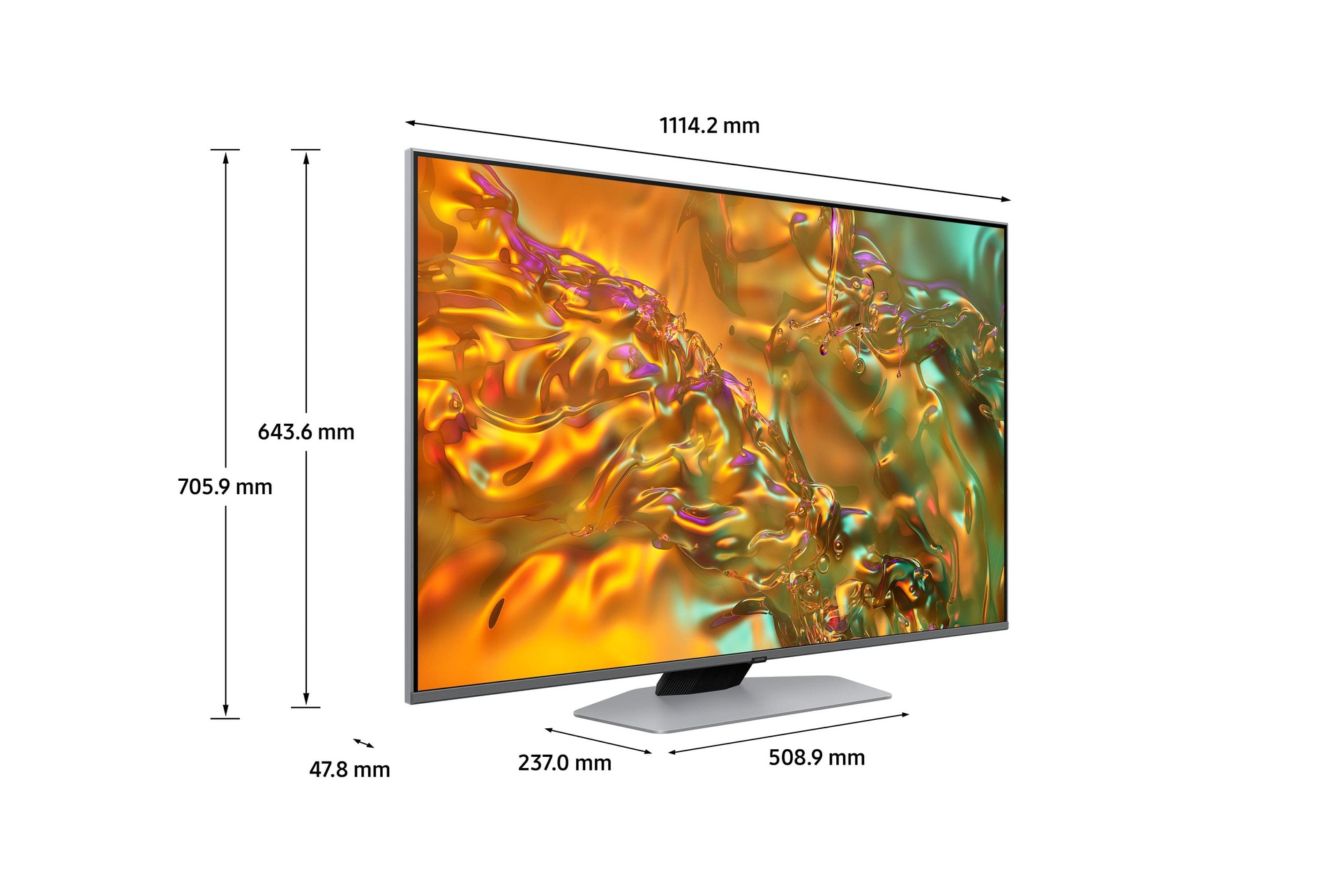 Samsung TQ50Q80DAT 127 cm (50") 4K Ultra HD Smart TV Wi-Fi Silver – image 3