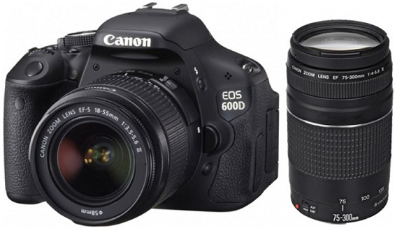 Canon 600D + EF-S 18-55 mm + EF 75-300 mm – image 1