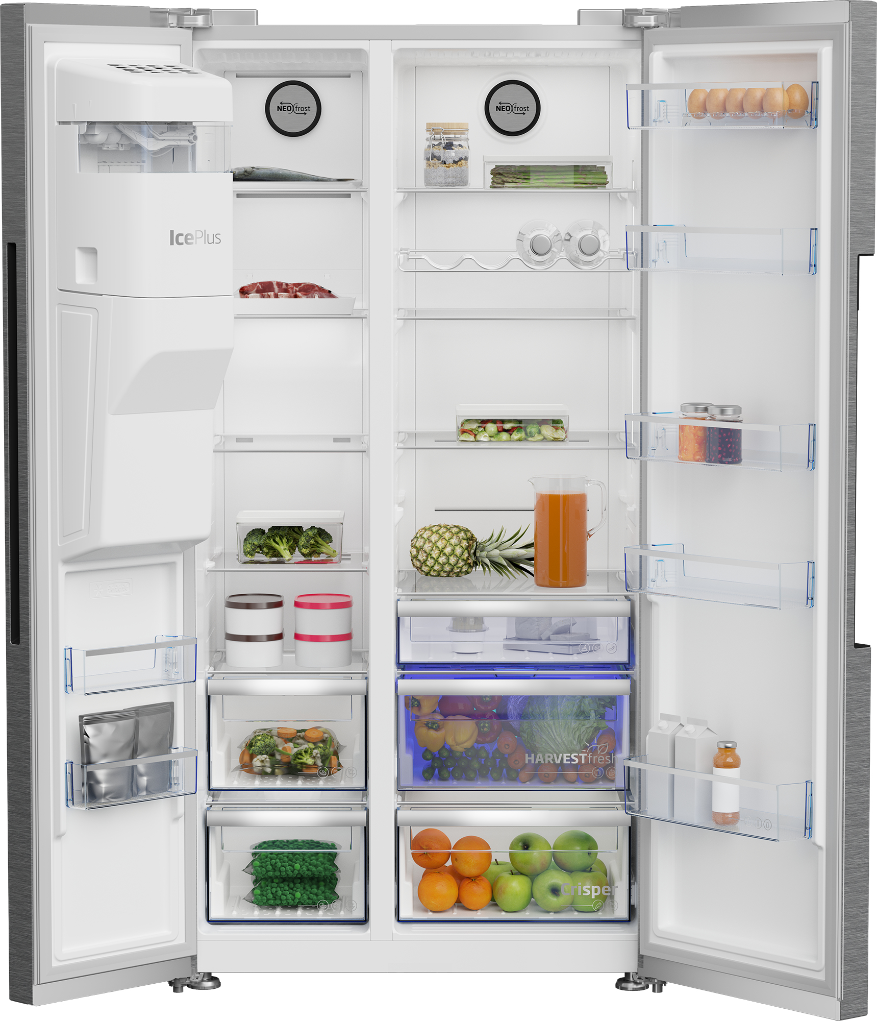 Beko GN162341XBN side-by-side refrigerator Freestanding – image 5