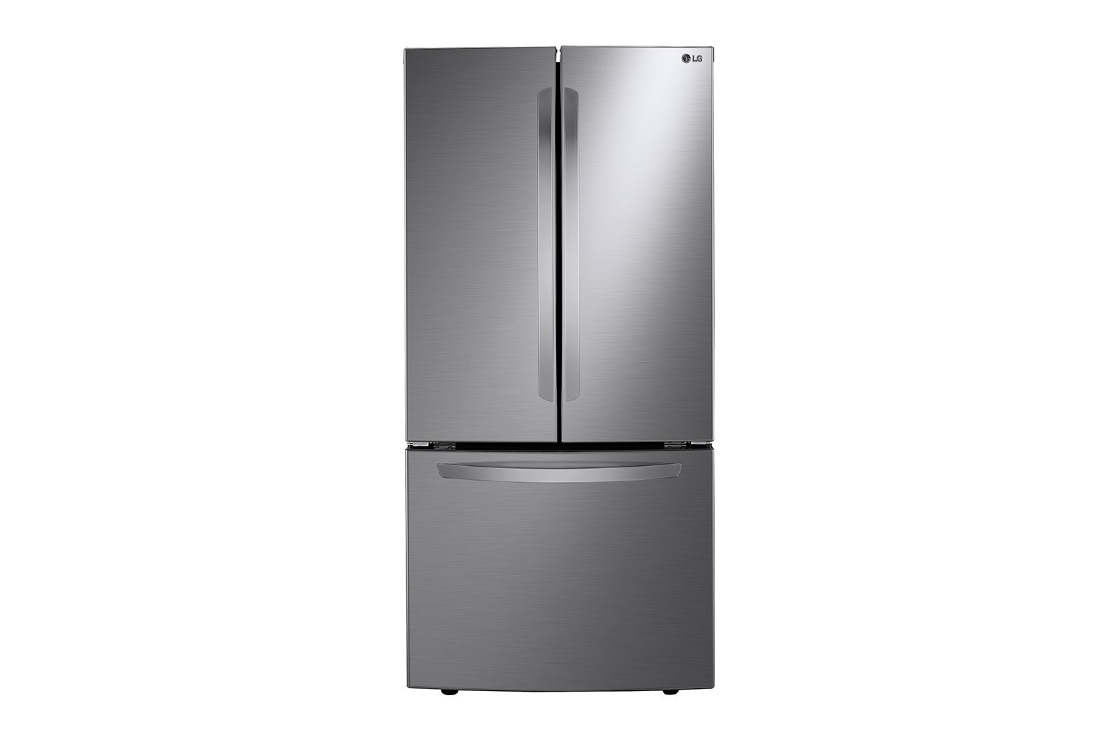 LG LM65BGSK side-by-side refrigerator Freestanding Platinum, Silver