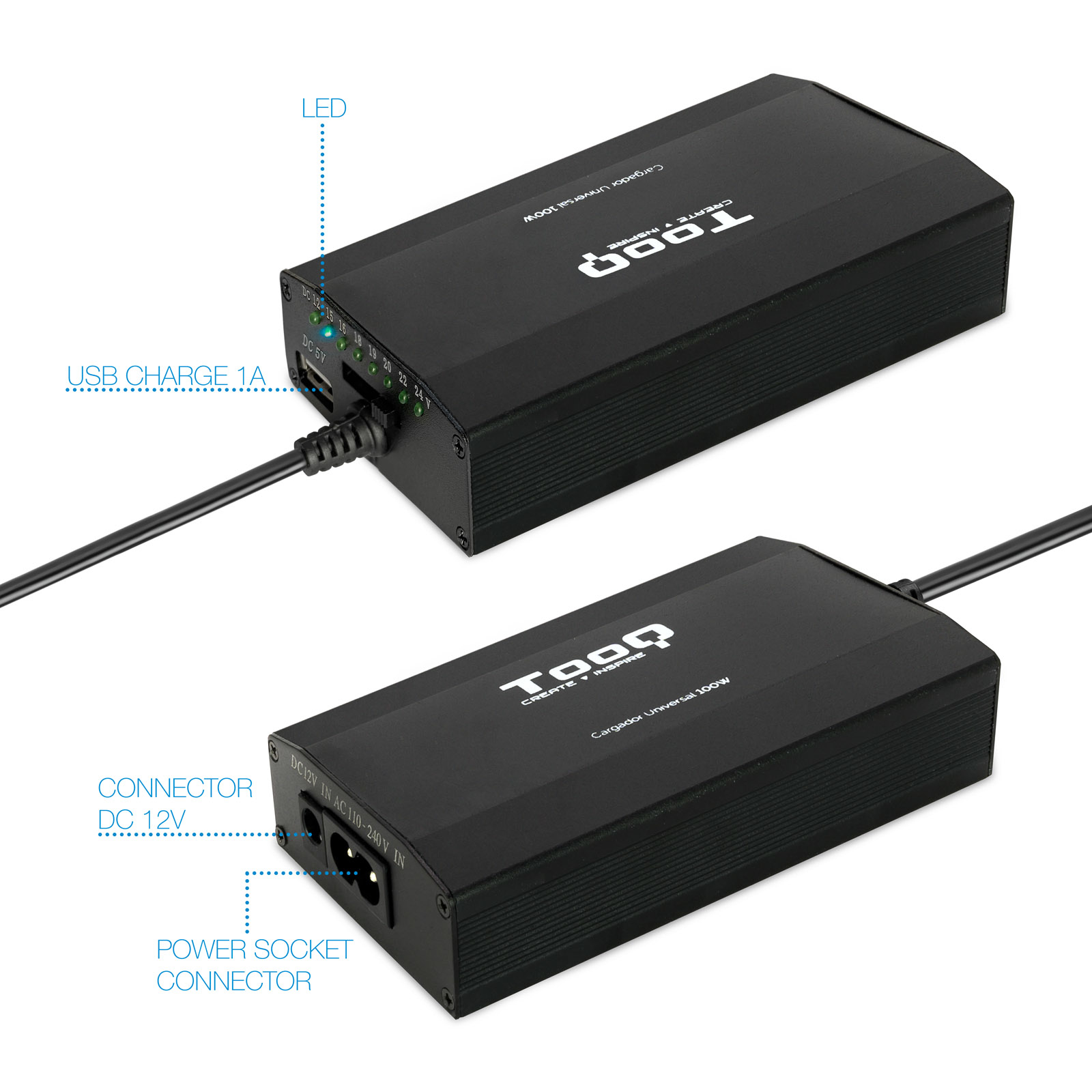 TooQ TQLC-100BS01M power adapter/inverter Auto/Indoor – image 3