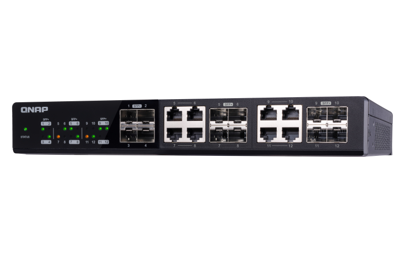 QNAP QSW-1208-8C network switch Unmanaged Black – image 5