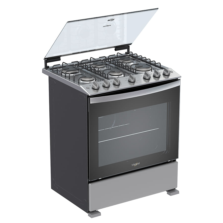 Whirlpool WFR3300D cooker Freestanding cooker Gas Grey – image 7