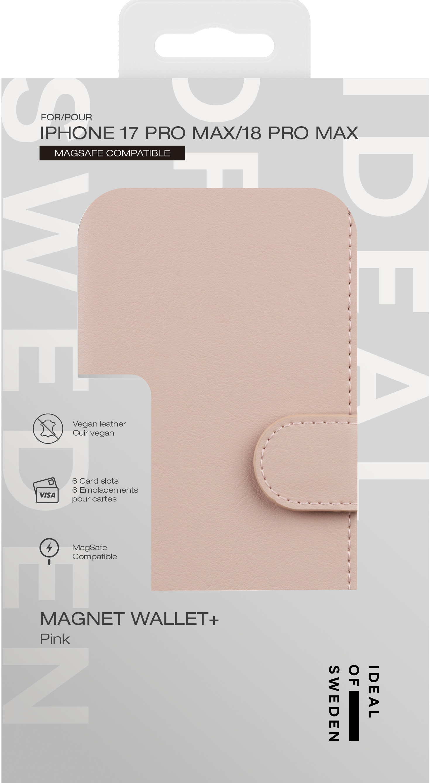 iDeal of Sweden Magnet Wallet+ MagSafe iPhone 17 Pro Max / 18 Pro Max Pink