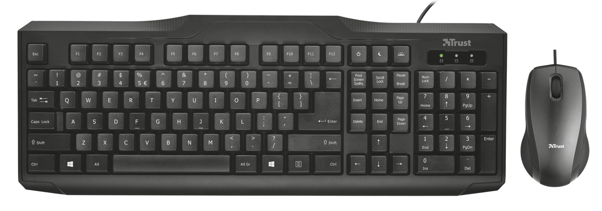 Trust 22064 keyboard Mouse included Home USB Black – image 2