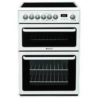 Hotpoint HAE60PS cooker Freestanding cooker Electric Ceramic hob White – image 1