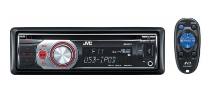 JVC KD-R611 car media receiver Black
