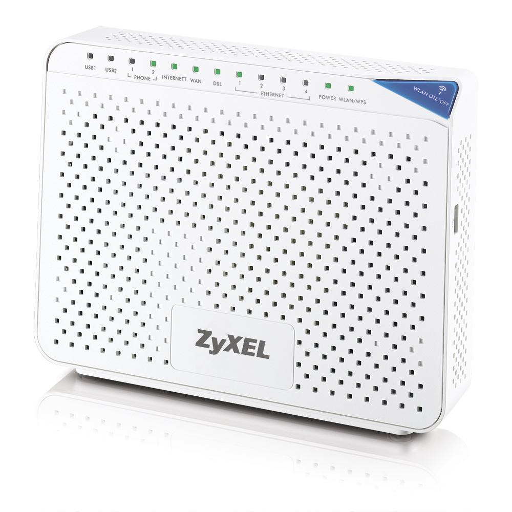 Zyxel 2812HNU-F1 wireless router Gigabit Ethernet White – image 1