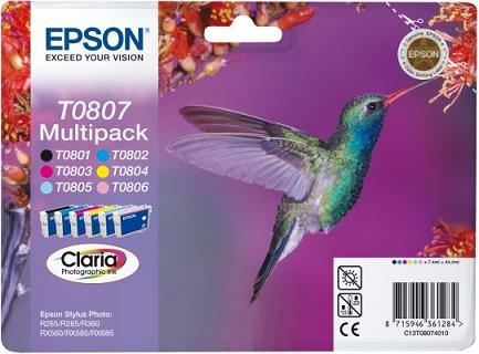 Epson T0807 Ink Cartridge Multipack
