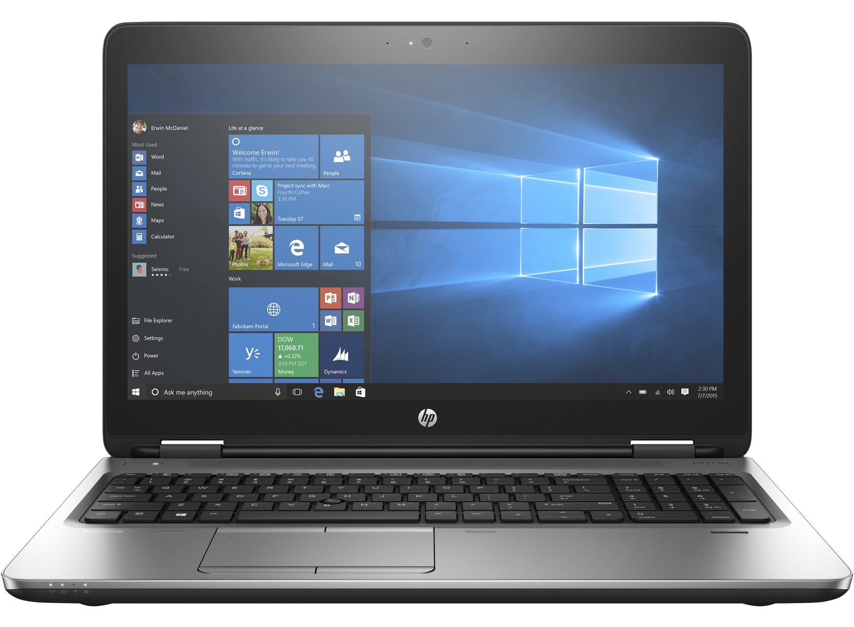 HP 650 G3 + USB-C Universal Dock w/4.5mm Adapter – image 1