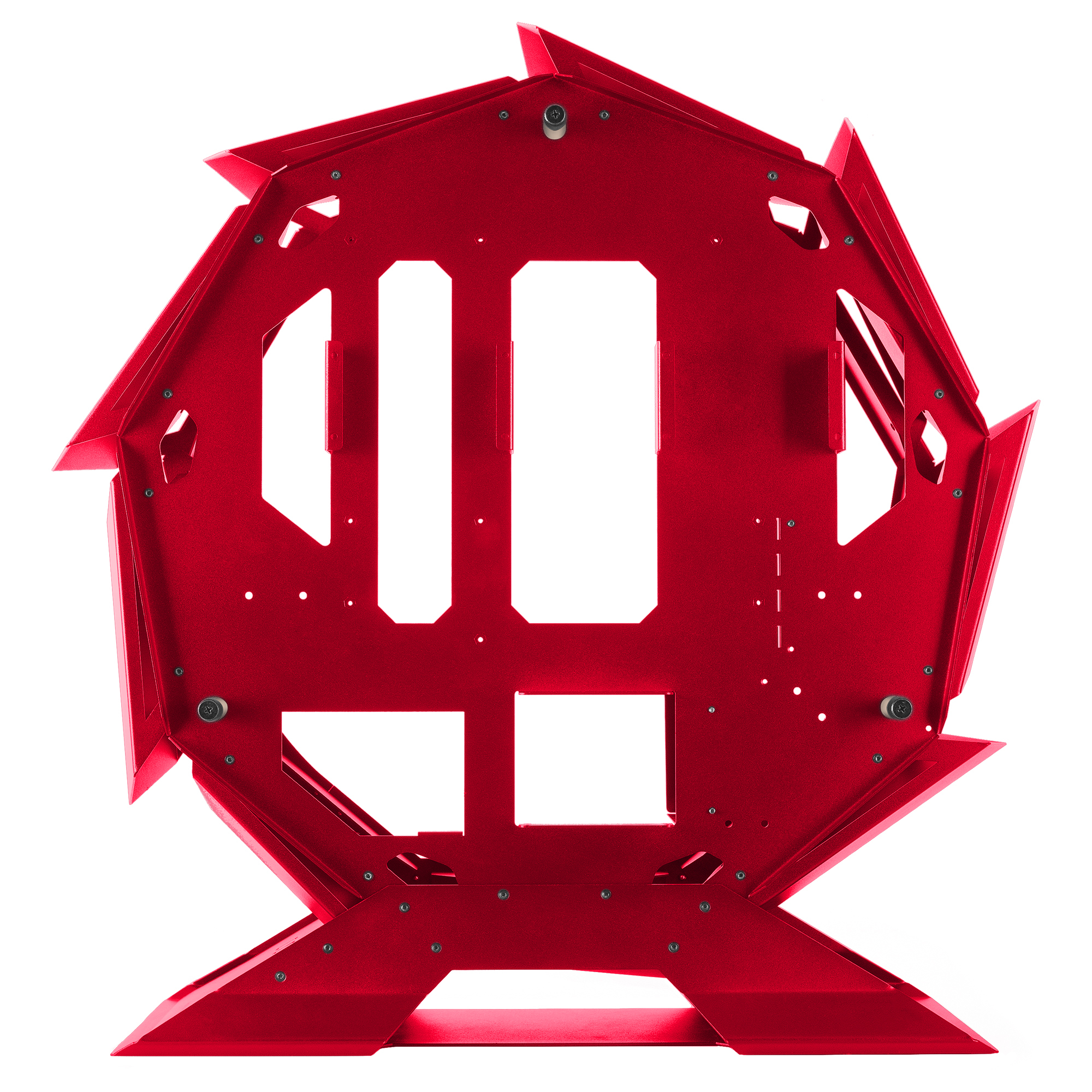 Mars Gaming MCORB Red Micro-ATX XL Gaming PC Case Custom Circular Design Double Tempered Glass – image 6