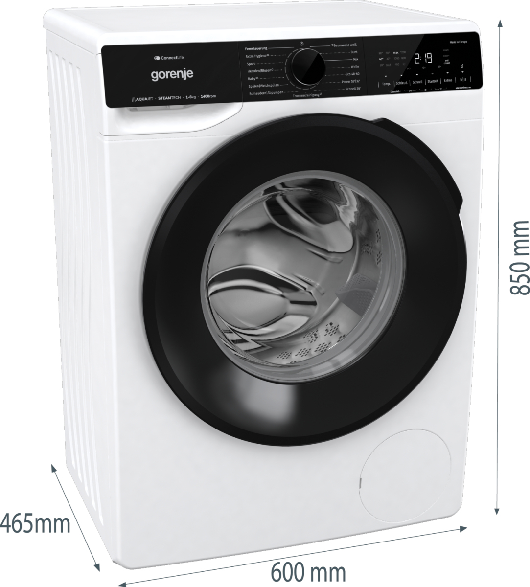 Gorenje G600 W1PNA84SATSWIFI washing machine Front-load – image 9