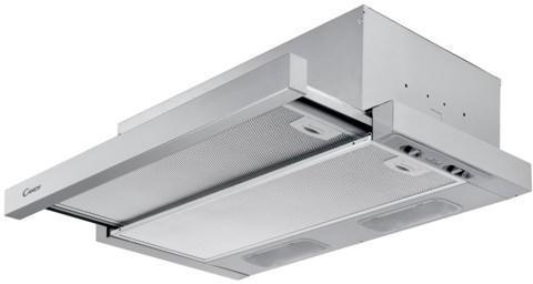 Candy CBT6240X cooker hood Semi built-in (pull out) White 330 m³/h