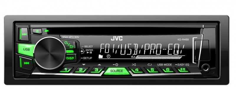 JVC KD-R469E car media receiver Black
