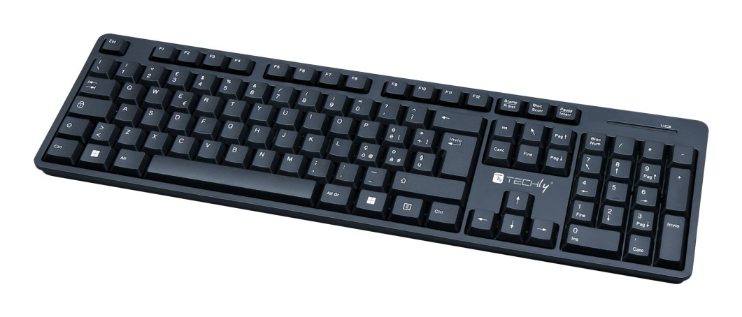 Techly ICTWC003 keyboard Mouse included Universal RF Wireless QWERTY Italian Black – image 8