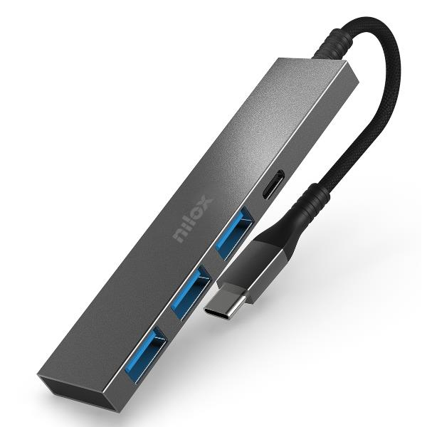 Nilox NXHUBUSBC02 interface hub USB 3.2 Gen 1 (3.1 Gen 1) Type-A + Type-C 625 Mbit/s – image 1