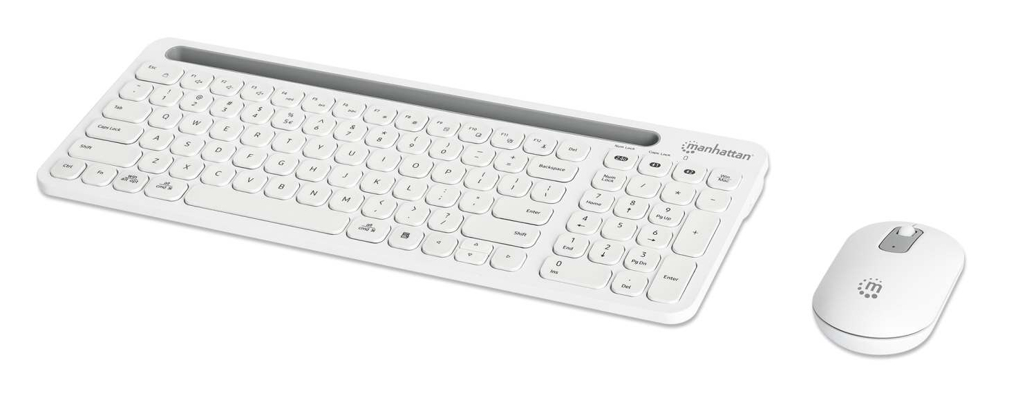 TECLADOS/MANHATTAN/180580/KIT DE TECLADO Y MOUSE INALÁMBRICOS CON CONEXIÓN DUAL USB Y BLUETOOTH